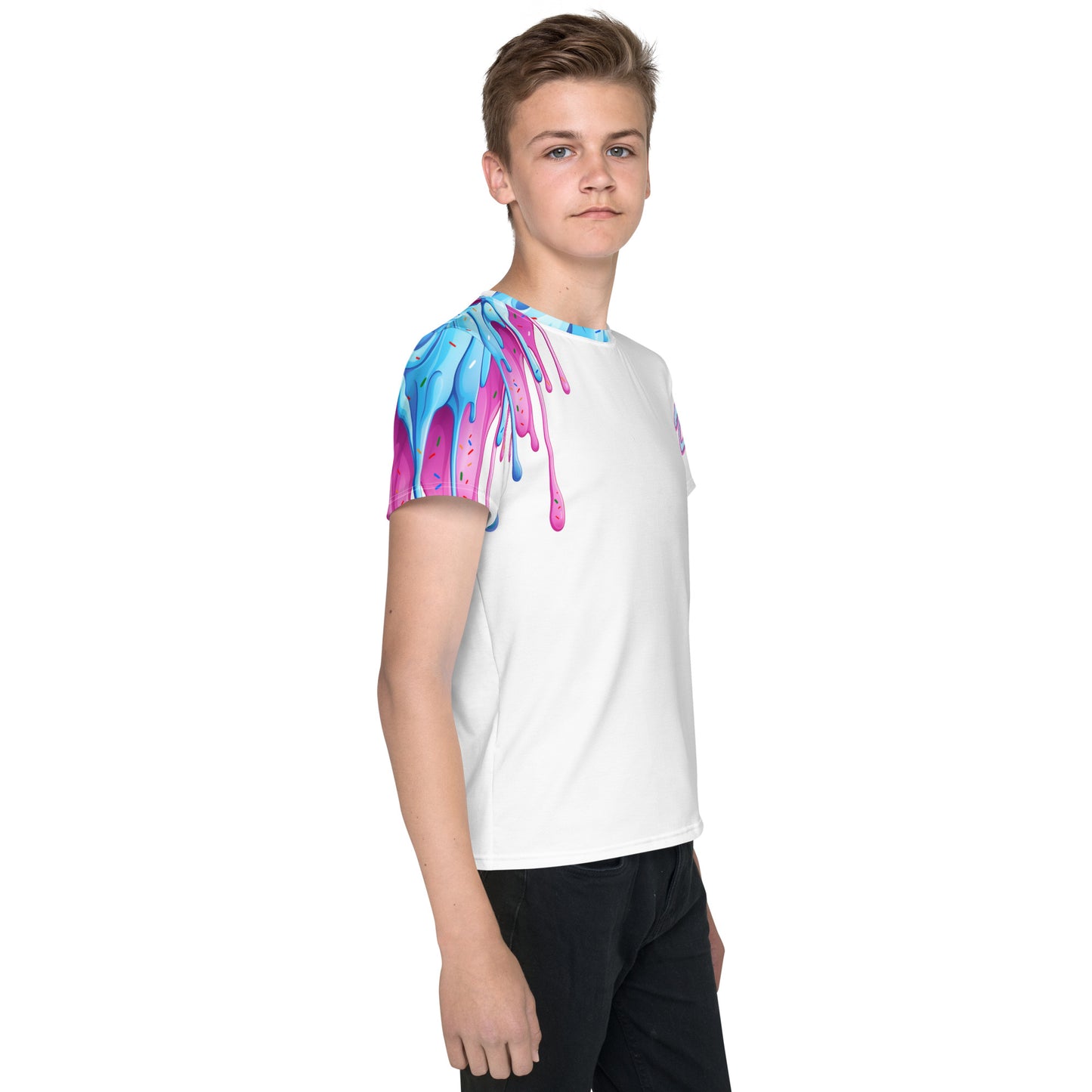 Dinger Dynasty Allover Ice Cream Stretchy Youth Training Shirt