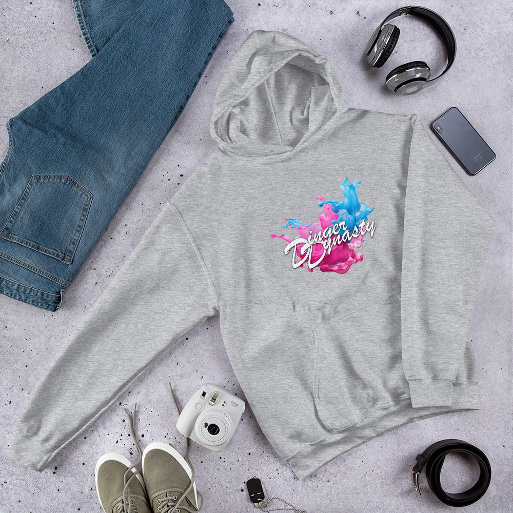Dinger Dynasty Full Logo With Splash Baseball Hoodie