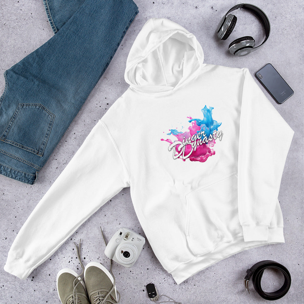 Dinger Dynasty Full Logo With Splash Baseball Hoodie