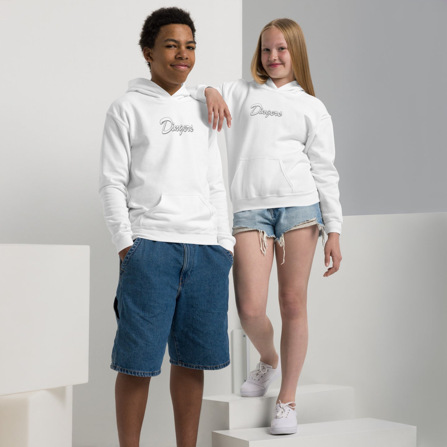 Dinger Dynasty 'Dingers' Youth Baseball Hoodie
