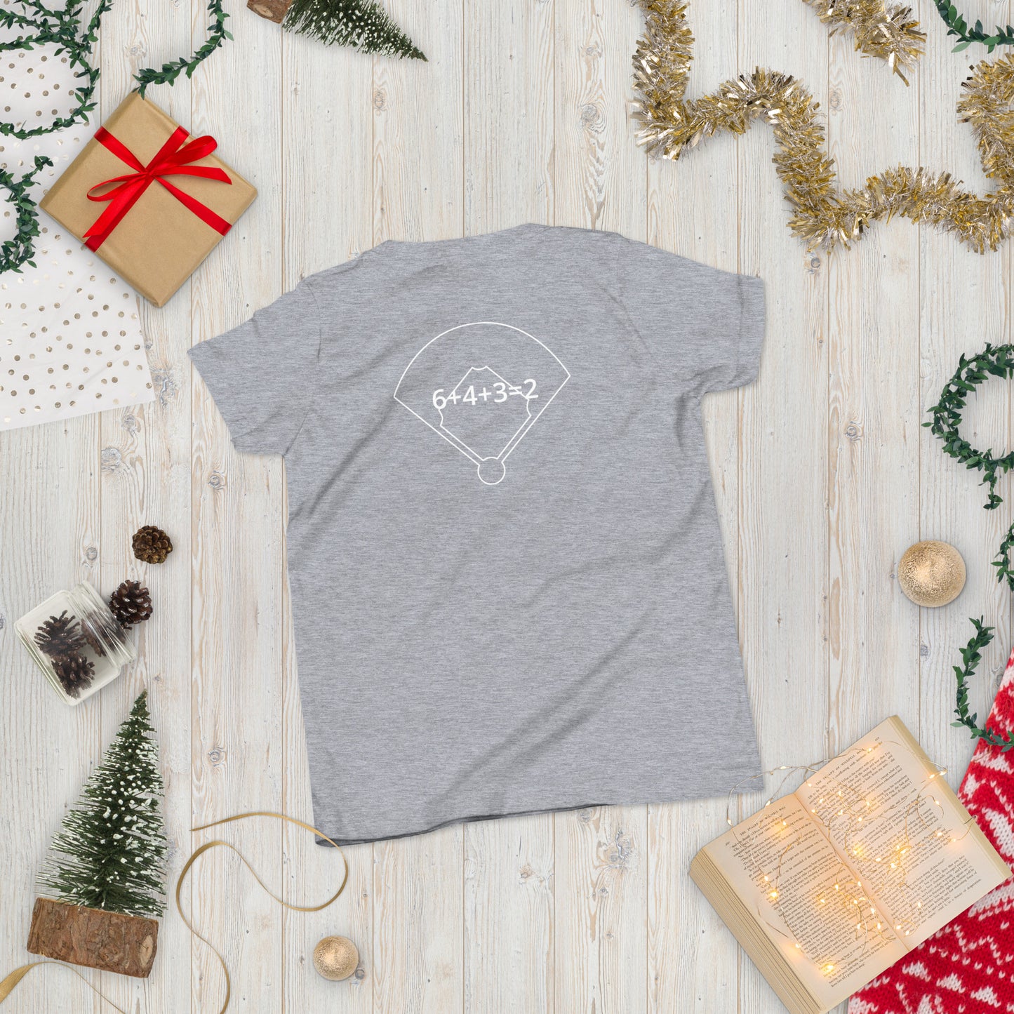 Dinger Dynasty 6+4+3=2 Youth Baseball Shirt