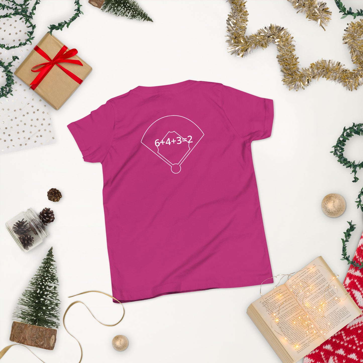 Dinger Dynasty 6+4+3=2 Youth Baseball Shirt