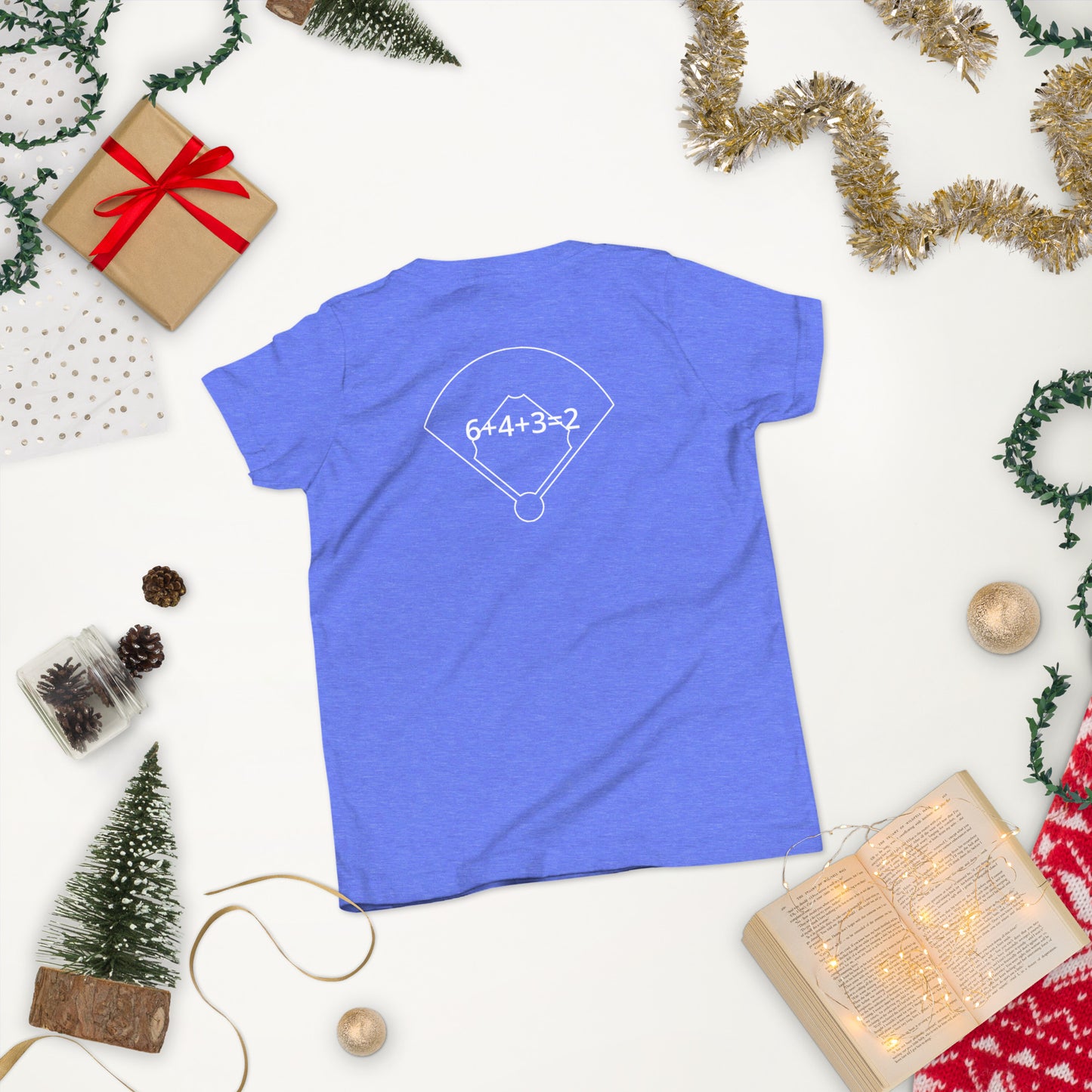 Dinger Dynasty 6+4+3=2 Youth Baseball Shirt