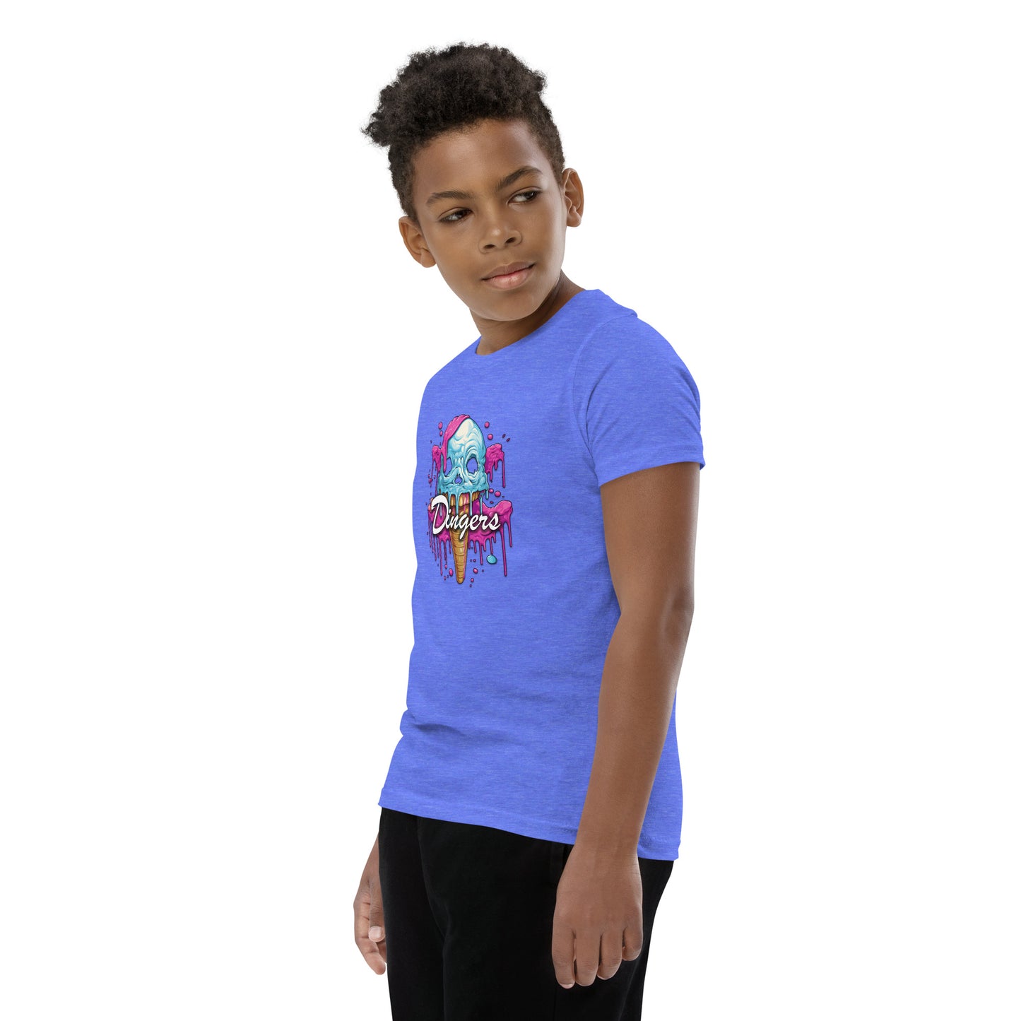 Dinger Dynasty 'Dingers' Ice Cream Cone Youth Baseball Shirt