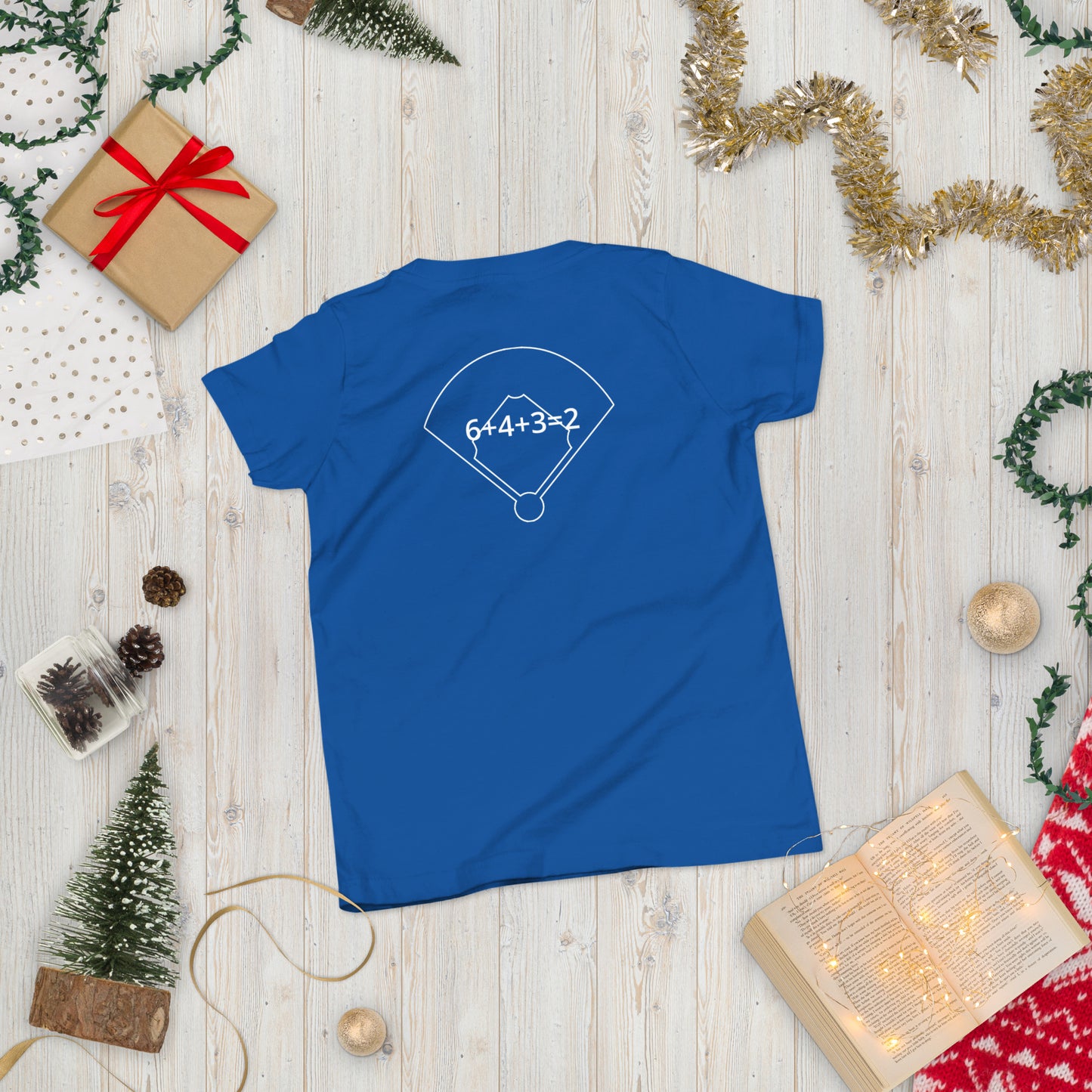 Dinger Dynasty 6+4+3=2 Youth Baseball Shirt