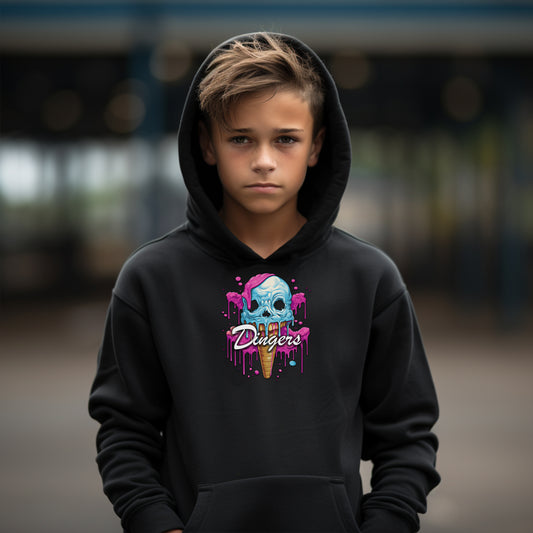 Dinger Dynasty 'Dingers' Ice Cream Cone Youth Hoodie