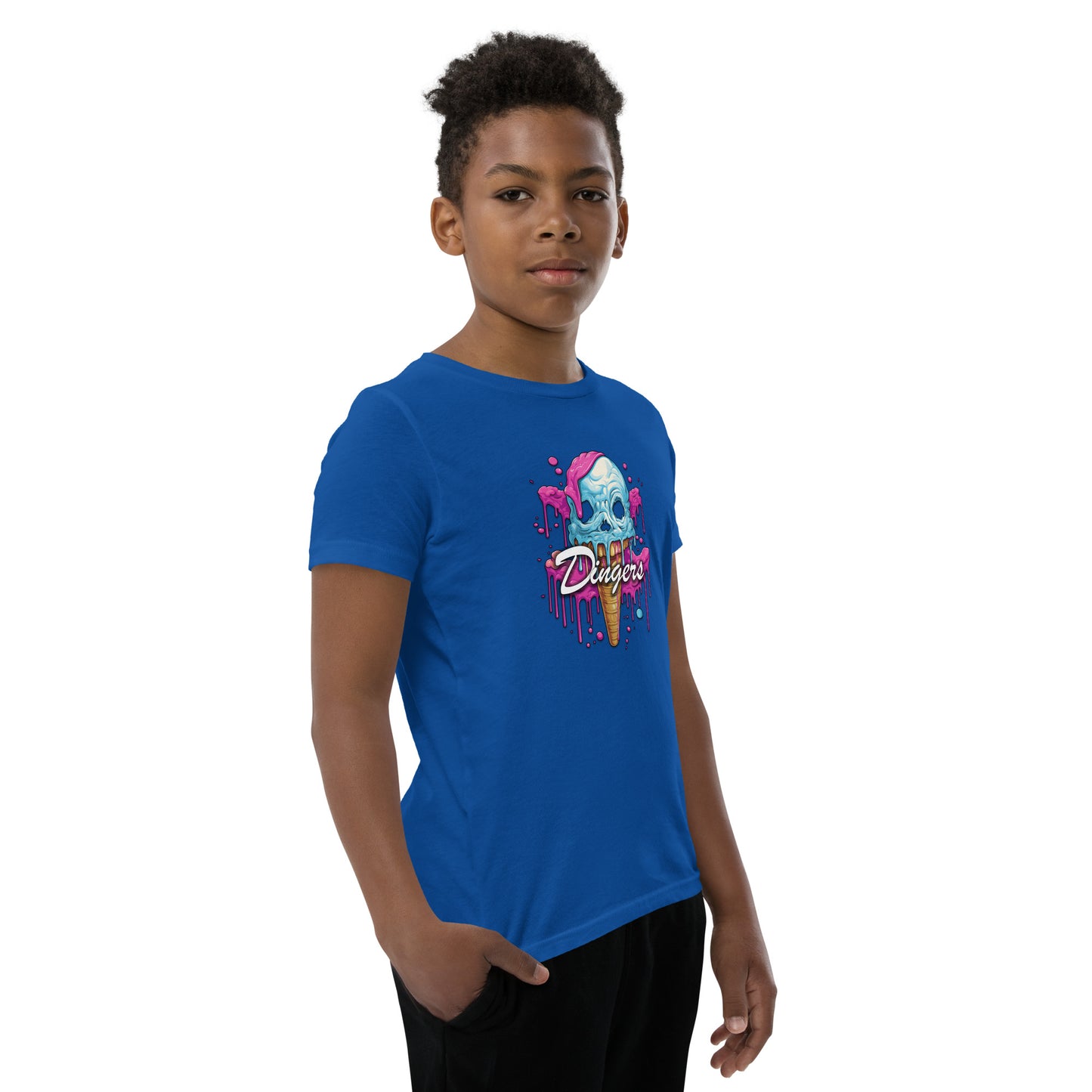 Dinger Dynasty 'Dingers' Ice Cream Cone Youth Baseball Shirt